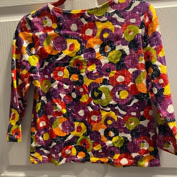 Ruby Rd. Multicolor Abstract Top - Picture 2 of 3